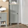 SoBuy BZR68-HG Badezimmer-Hochschrank, MDF, Lackiert, Hellgrau, 39 x 169 x 30 cm Bild 5