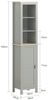 SoBuy BZR68-HG Badezimmer-Hochschrank, MDF, Lackiert, Hellgrau, 39 x 169 x 30 cm Bild 3