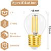 ZMH 6er-Pack E27 LED-Vintage-Glühbirne, Warmweiß 2700 K, 4 W, G45-Modell, hochwertige Glasbirnen, ideal für Hotel, Café, Zuhause, Bar Bild 2