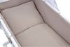 Baby-Delux Stubenbett Babywiege Komplettset Interlock Soft, Schaukelwiege Weiß 90x40cm Komplett Bettset Wiegenset Bild 2