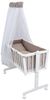 Baby-Delux Stubenbett Babywiege Komplettset Interlock Soft, Schaukelwiege Weiß 90x40cm Komplett Bettset Wiegenset Bild 4