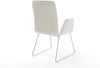 Esszimmerstuhl Vinja-Flex Bouclé Soft Beige Kufengestell Edelstahl Bild 5