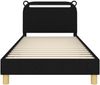 vidaXL Kinderbettgestell mit Kopfteil Schwarz 80 x 200 cm Stoff 42011216 Bild 5