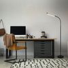 BRILONER – LED Stehlampe dimmbar als Deko im Wohnzimmer und Leselampe, Schwenkbare LED Lampe, Wohnzimmerlampe, Touch, Indirekte Beleuchtung, Schwarz Bild 2