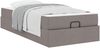 vidaXL Bettgestell mit Matratze 2 pcs Taupe Stoff 3399456 Bild 3