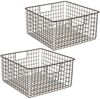 Allzweckkorb Set bronze 2 Stück Drahtkorb Aufbewahrungskorb Metallkorb mDesign Bild 3