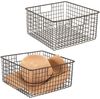 Allzweckkorb Set bronze 2 Stück Drahtkorb Aufbewahrungskorb Metallkorb mDesign Bild 5