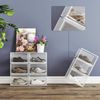 SONGMICS Schuhboxen, 6er Set, stapelbare Schuh-Organizer, Kunststoffboxen mit durchsichtiger Tür, Schuhaufbewahrung, für Schuhe bis Größe 46, 28 x 36 x 22 cm, transparent Bild 2