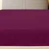 vidaXL Spannbettlaken Jersey Bordeauxrot 140x200 cm Baumwolle 136254 Bild 3