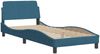 vidaXL Bett mit Matratze "Hanko" Blau 80x200 cm Samt 3208566 Bild 4