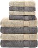 Komfortec Handtuch Set aus 100% Baumwolle, 4 Handtücher 50x100 cm und 4 Badetücher 70x140 cm, Frottee (Packung, 8-St), Duschtücher & Badehandtuch, Weich, Towel, Groß Bild 2