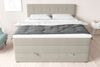 99rooms Madagaskar Boxspringbett Strukturstoff INARI Beige 160x200 cm Bonell-Federung Bild 2