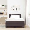 vidaXL Boxspringbett mit Kissen Dunkelbraun 120 x 200 cm Stoff 3338758 Bild 3