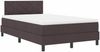vidaXL Boxspringbett mit Kissen Dunkelbraun 120 x 200 cm Stoff 3338758 Bild 4