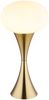 Tischleuchte, messingfarben, Opalglas, H 36,9 cm Bild 1