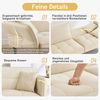Odikalo 2-Sitzer Schlafsofa Relaxsofa Loungesofa Sesseln Klappbar Armlehnen Mehrfarbig Bild 4