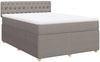 vidaXL Boxspringbett mit Matratze Taupe 160x200 cm Stoff 3289818 Bild 3