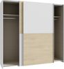 Schiebetürenschrank SCHACH&MATT Kleiderschrank Weiß / Puccini Eiche ca. 201 x 191 x 62 cm Bild 3