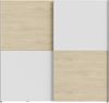 Schiebetürenschrank SCHACH&MATT Kleiderschrank Weiß / Puccini Eiche ca. 201 x 191 x 62 cm Bild 2