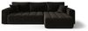 Ecksofa Schlafsofa CAMILA Stoff Monolith Dunkelgrau Ottomane Rechts Bild 4