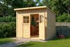 Alpholz Gerätehaus Alster Gerätehaus aus Holz Geräteschrank mit 19 mm Wandstärke Gartenhaus mit Montagematerial Bild 2