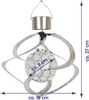LED Solar-Kugelleuchte ( Ø 18cm ) für Garten, Balkon, Terrasse, Solarleuchte Solarlampe mit Farbwechsel zum Aufhängen Bild 3