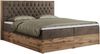 Boxspringbett, Schlafzimmerbett, Bettkasten - AMORE - 140 x 200 cm - Braun Velvet - H3 Bild 4
