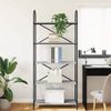 vidaXL Bücherregal Graues Sonoma 80 x 30 x 183 cm Holzwerkstoff 879890 Bild 4