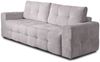 Schlafsofa Designersofa Sofa 3-Sitzer ARIELLE in Stoff Perfect Harmony Silbergrau Bild 3