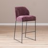 Bronx71 Barhocker Momo Chenille Lila 85 cm Bild 1