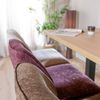 Bronx71 Barhocker Momo Chenille Lila 85 cm Bild 4