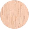 vidaXL Tischplatte Ø90x2,5 cm Rund Massivholz Buche 355919 Bild 2