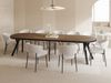 WFL GROUP Esstisch Twixy ausziehbar rund industrial mit schwarzen Holzbeinen (MADE IN EU, erhältlich in 2 Größen – Durchmesser 100 cm, ausziehbar auf 250/300 cm), XXL groß extra lang Ausziehtisch für 5-16 oder 5-14 Personen Bild 5