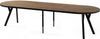 WFL GROUP Esstisch Twixy ausziehbar rund industrial mit schwarzen Holzbeinen (MADE IN EU, erhältlich in 2 Größen – Durchmesser 100 cm, ausziehbar auf 250/300 cm), XXL groß extra lang Ausziehtisch für 5-16 oder 5-14 Personen Bild 4