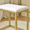 HOME DELUXE Schminktisch mit Spiegel und LED-Beleuchtung KASIA – Weiß/Gold Bild 5