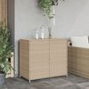 vidaXL Gartenschrank Beige 83x45x76 cm Poly Rattan 365546 Bild 3