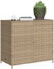 vidaXL Gartenschrank Beige 83x45x76 cm Poly Rattan 365546 Bild 4