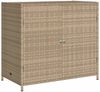 vidaXL Gartenschrank Beige 83x45x76 cm Poly Rattan 365546 Bild 2