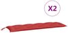 vidaXL Gartenbank-Auflagen 2 Stk. Rot 150x50x7 cm Oxford-Gewebe 361703 Bild 5