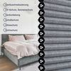 Sekey Wabenplissee Plissee ohne Bohren Verdunkelung Rollo 100% verdunkelnd Blickdicht, verdunkelnd, Klemmfix, Doppelseitige Schiene, Grau mit Textiloptik Thermo-Plissee Hitzeschutz Bild 3