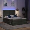 vidaXL Bett mit Stauraum und LED Dunkelgrau 140 x 200 cm Polyester 3372358 Bild 5