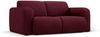 Micadoni Sofa Molino 2-Sitzer Strukturierter Stoff Bordeaux Bild 2