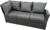 Fimous High Back Rattan Gartenmöbel Ecksofa Sets Einstellbarer Stehtisch Dark Mixed Grey 8-Sitzer rechte Ecke Bild 3