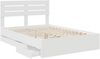 vidaXL Bettrahmen mit Schubladen Weiß 150 x 200 cm Ingenieurs Holz 3411494 Bild 5