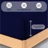 Buymax Spannbettlaken Babybett Kinderbett 60x120 cm 70x140 cm, Jersey 100% Baumwolle, Gummizug: Rundumgummi, (1 Stück), bis 15 cm Matratzenhöhe, weich, atmungsaktiv, hautfreundlich Bild 3