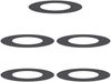 vidaXL geeignet für flache Baumringe 5 pcs Schwarz Ø40 / 70 cm Stahl 873677 Bild 2