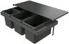 Naber 8013397 Abfallsammler Cox Stand-UP® 280 S/900-4 ohne Biodeckel, anthrazit, 46 (2x16/2x7) Liter / 90 cm Schrankbreite Bild 1