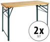 Stagecaptain Bierzeltgarnitur "Hirschgarten" kurzer Bierzelttisch 119 cm, (2-tlg), kann auch ebenso als Esstisch, Campingtisch & Beistelltisch dienen Bild 4