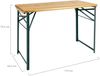 Stagecaptain Bierzeltgarnitur "Hirschgarten" kurzer Bierzelttisch 119 cm, (2-tlg), kann auch ebenso als Esstisch, Campingtisch & Beistelltisch dienen Bild 2