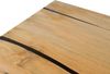 Esstisch Mango 180x90x76 natur lackiert / Epoxid schwarz, U-Beine silber matt EPOXY Bild 5